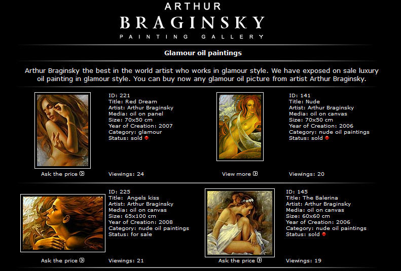 Arthur Braginsky fest�m�v�sz, painter