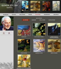 Gonda Zolt�n k�pz�m�v�sz, fest�m�v�sz