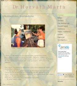 Dr. Horv�th M�rta alkot�m�v�sz fest�m�v�sz
