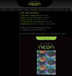Galeria Neon  gal�ria, ki�ll�t�s, kort�rs